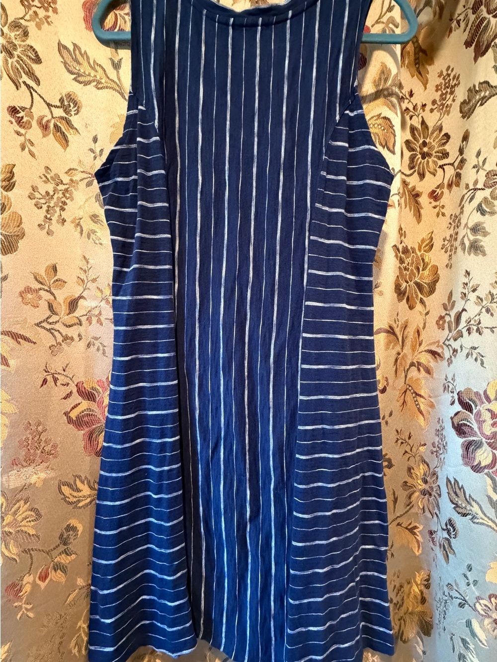Habitat Navy Blue Striped Tank Dress - Picture 8 of 9